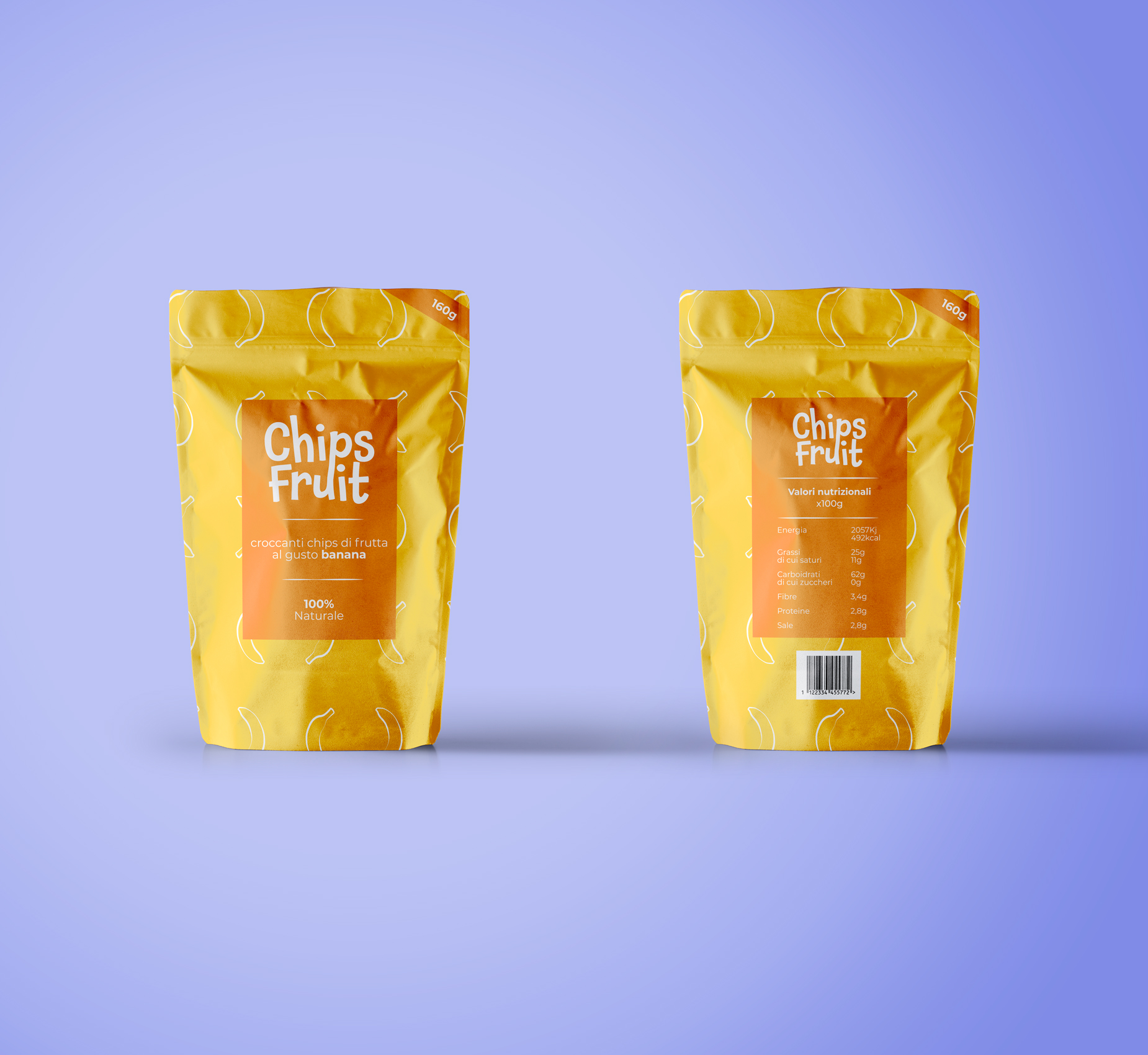 packaging patatine banana
