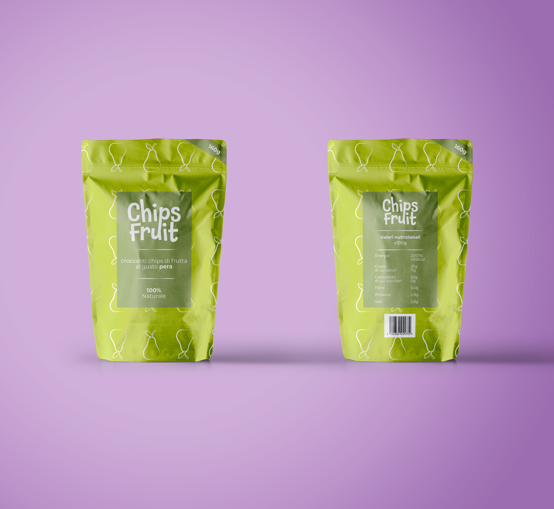 packaging patatine pera
